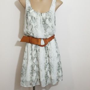 BAR III SNEACK PRINT MIDI WOMEN'S DRESS SIZE M,